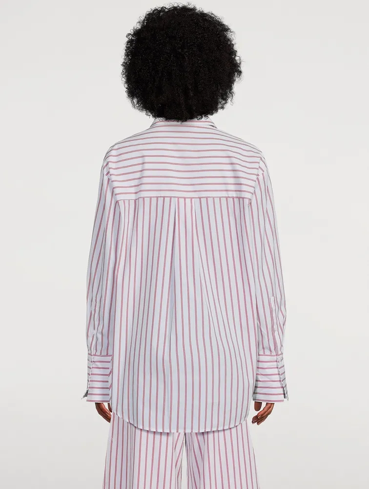 Ribiero Oversized Shirt Stripe Print