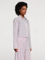 Ribiero Oversized Shirt Stripe Print