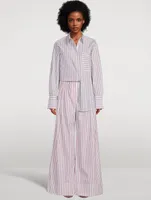 Ribiero Oversized Shirt Stripe Print