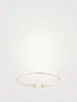 Small Le Cube 18K Gold Diamant Flex Bracelet With Diamonds