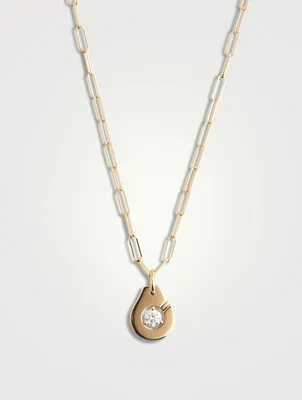 Menottes R10 18K Gold Chain Necklace With Diamond