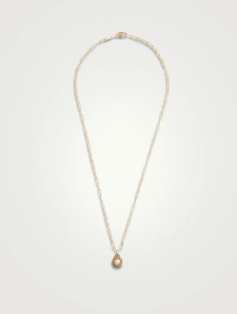 Menottes R10 18K Gold Chain Necklace With Diamond