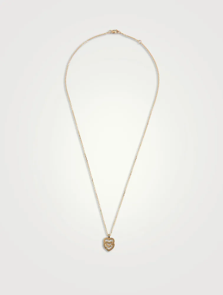 Double Cœurs R10 18K Gold Necklace