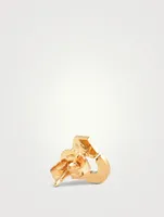 Menottes R7,5 18K Gold Stud Earrings With Diamonds