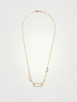 L Maillon 18K Gold Necklace With Diamonds