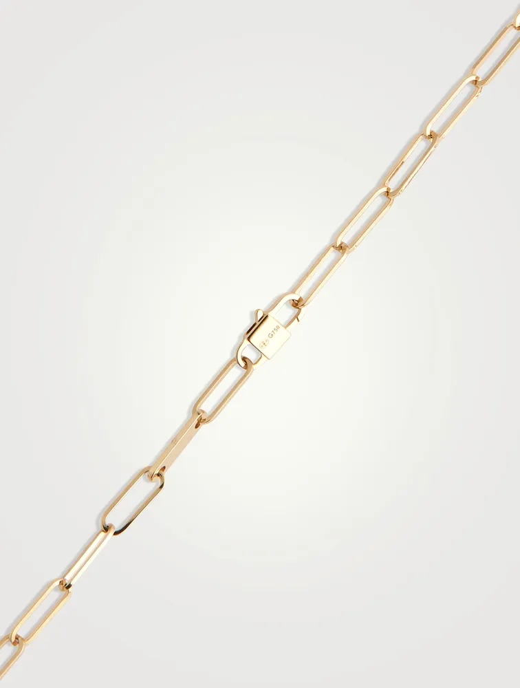 L Maillon 18K Gold Necklace With Diamonds