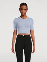 4G Jacquard Crop Top