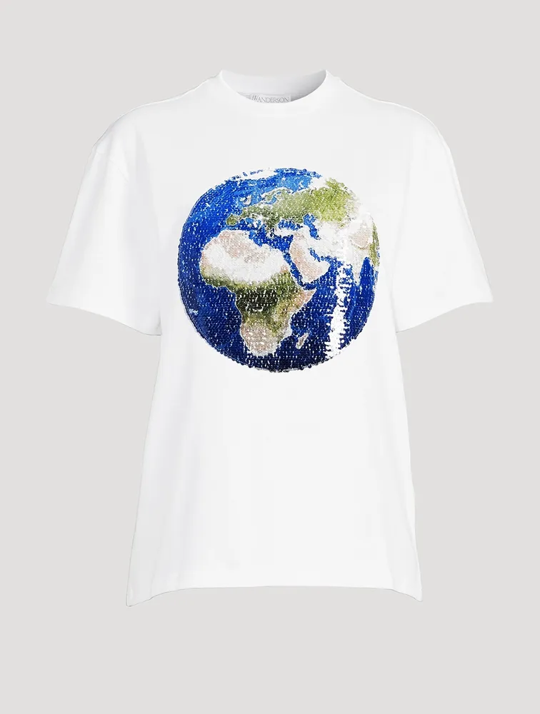 Sequin Globe T-Shirt