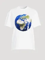 Sequin Globe T-Shirt