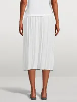 Pleated Midi Skirt