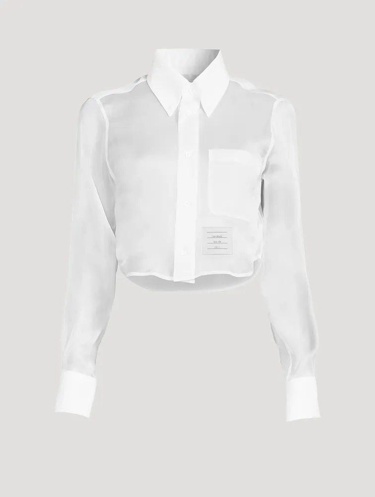 Silk Cropped Shirt