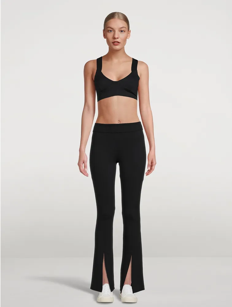 High-Waist Flutter Leggings