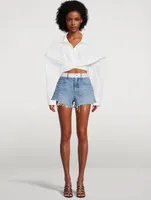 Cropped Compact Cotton Shirt