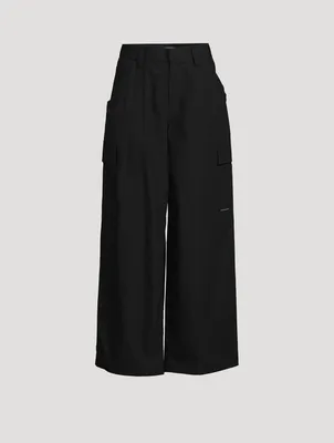 Compact Cotton Cargo Pants