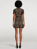 Guipure Lace Mini Dress