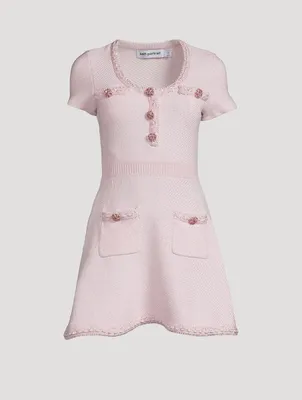 Cotton Knit Mini Dress