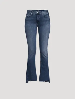 The Runaway Step Fray Flare Jeans