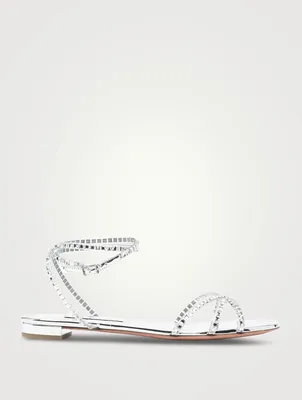 Dance Embellished Plexi Sandals