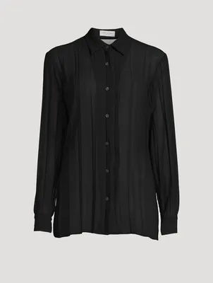 Clavelly Pleated Shirt