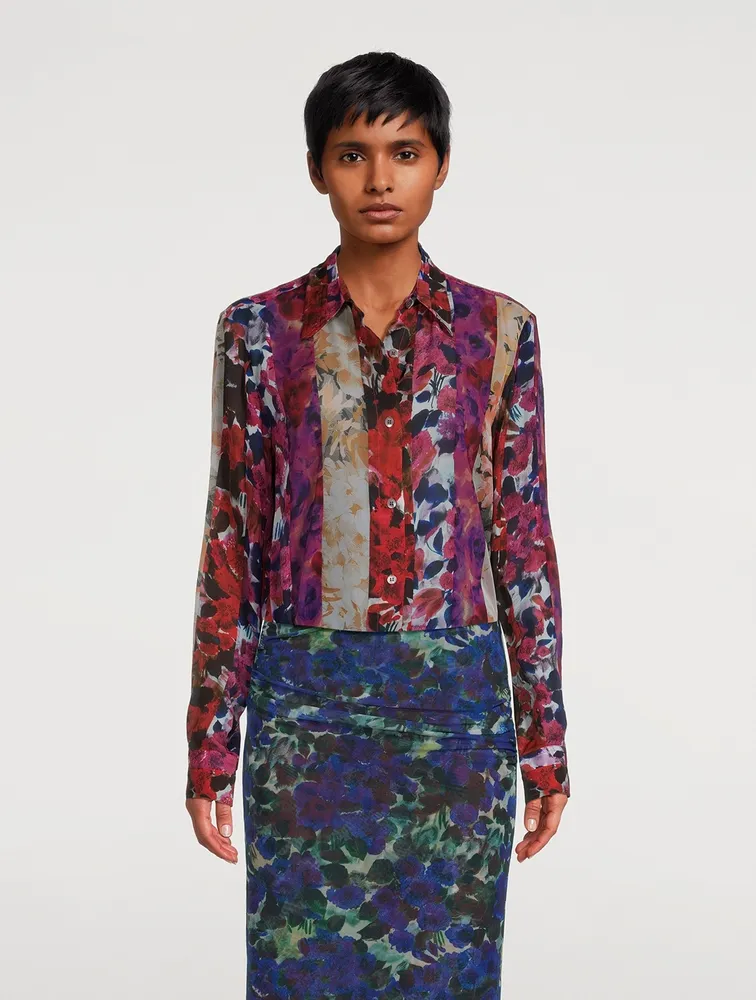 Celinda Shirt Patchwork Floral Print