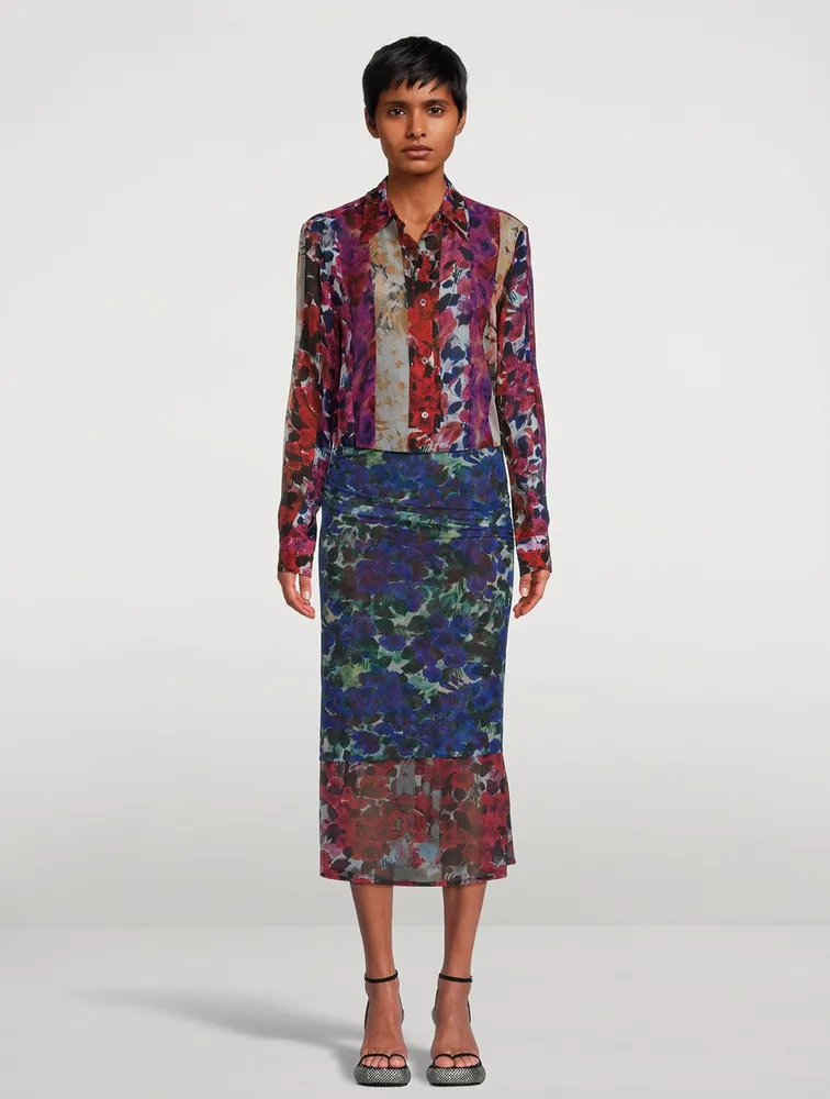 Celinda Shirt Patchwork Floral Print