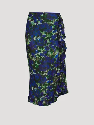 Sina Ruffled Skirt Floral Print