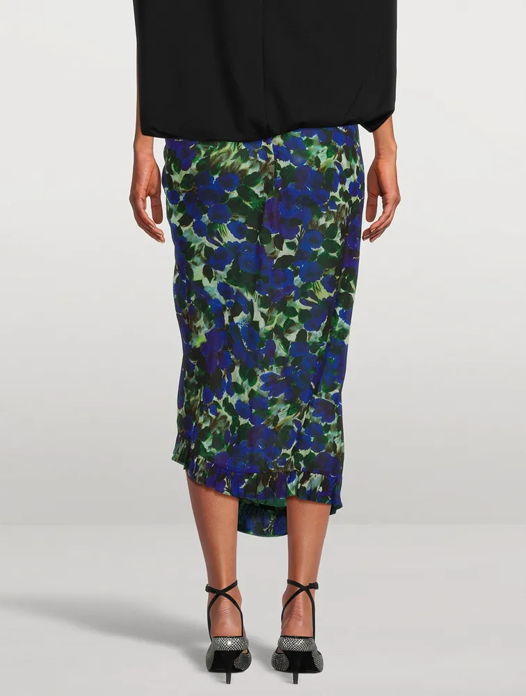 Sina Ruffled Skirt Floral Print