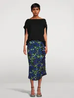 Sina Ruffled Skirt Floral Print