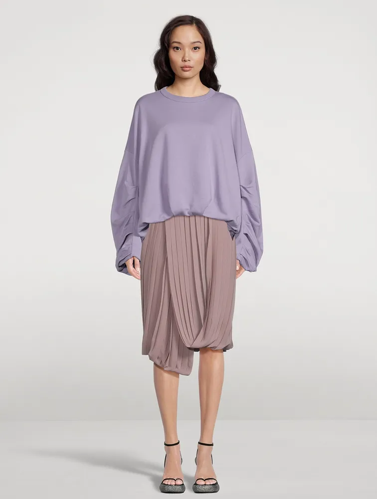 Sagan Pleated Midi Skirt