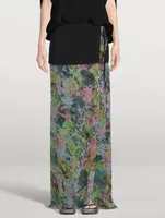 Silene Silk Maxi Skirt Floral Print