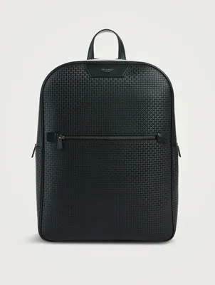 Stepan Coated Canvas Leather Backpack