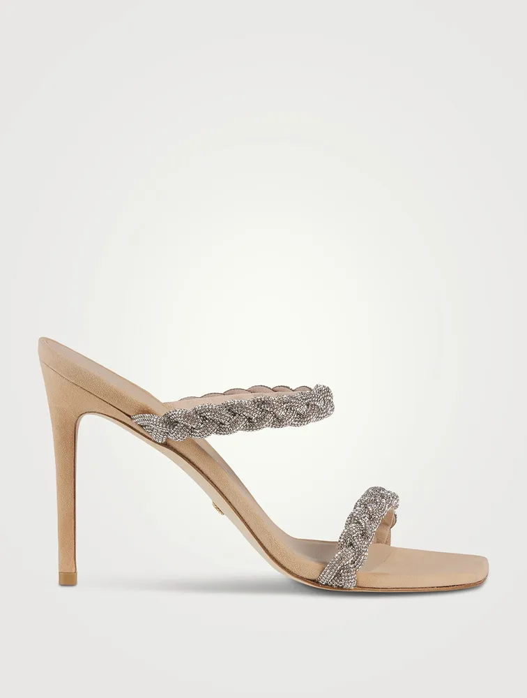 Addison Braided Suede Mules
