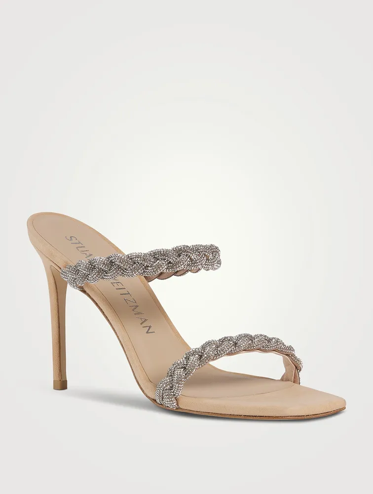 Addison Braided Suede Mules