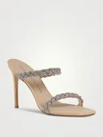 Addison Braided Suede Mules