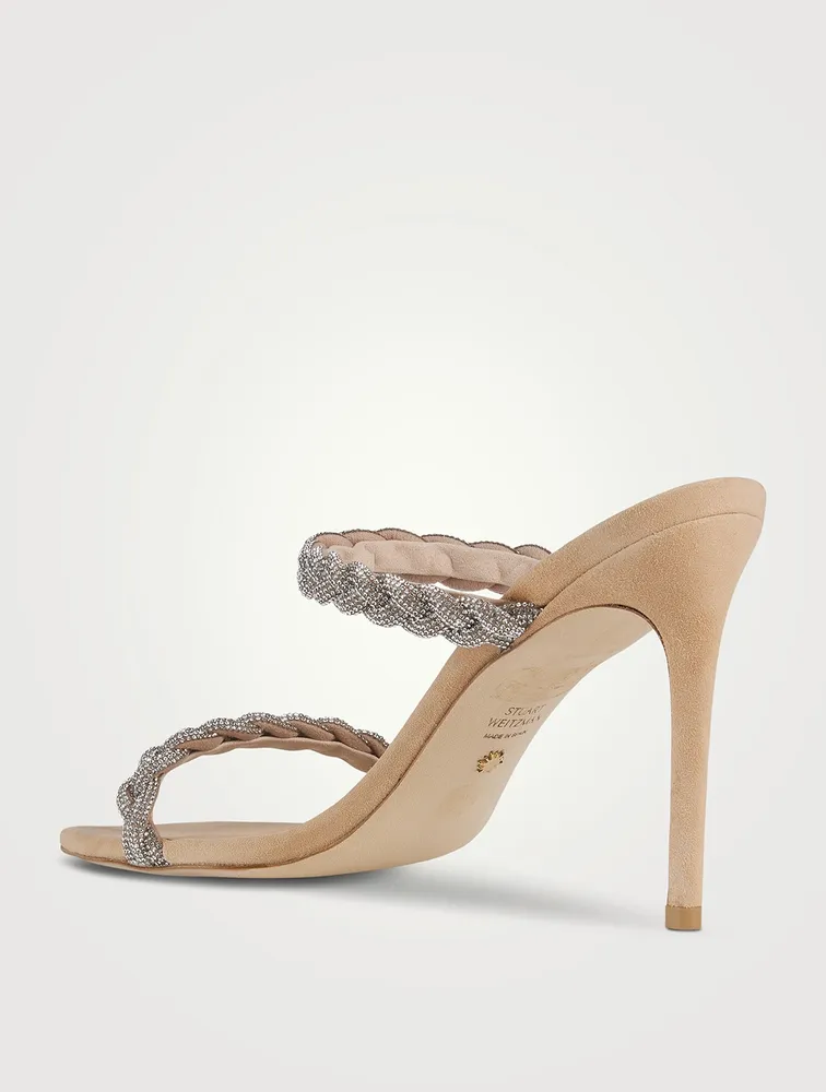 Addison Braided Suede Mules