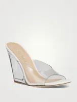 Tia Lucite Wedge Mules