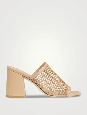Cayman Perforated Leather Mules