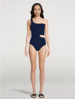 Lena Swim One-Shoulder One-Piece Swimsuit
