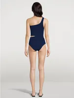 Lena Swim One-Shoulder One-Piece Swimsuit