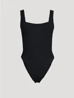 Square Neck One-Piece Swimsuit