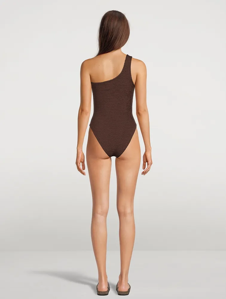 Nancy Swim One-Shoulder One-Piece Swimsuit