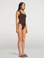 Nancy Swim One-Shoulder One-Piece Swimsuit