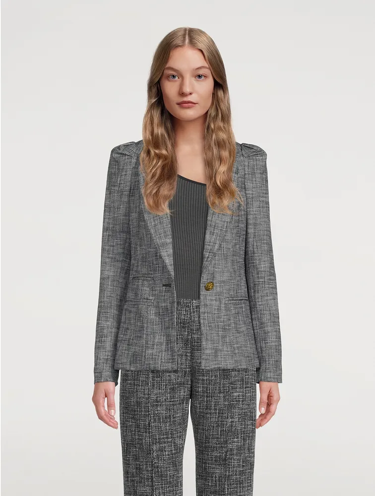 Box-Pleat Blazer