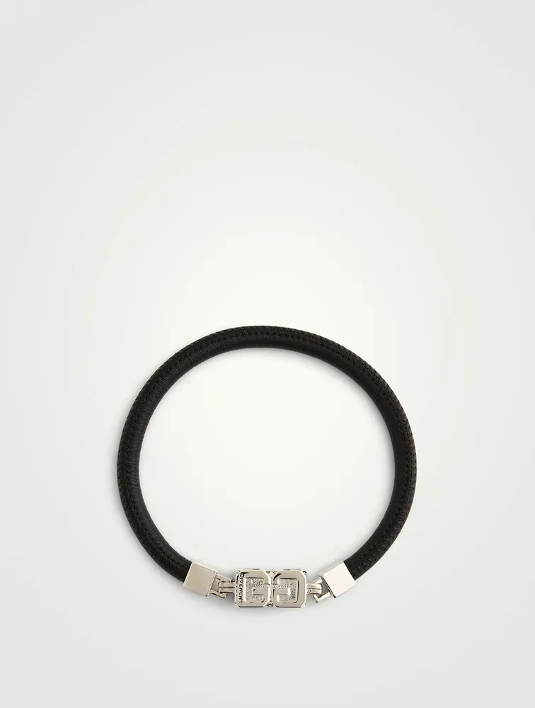 G Cube Leather Bracelet