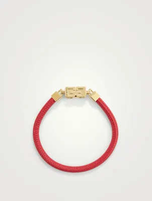 G Cube Leather Bracelet