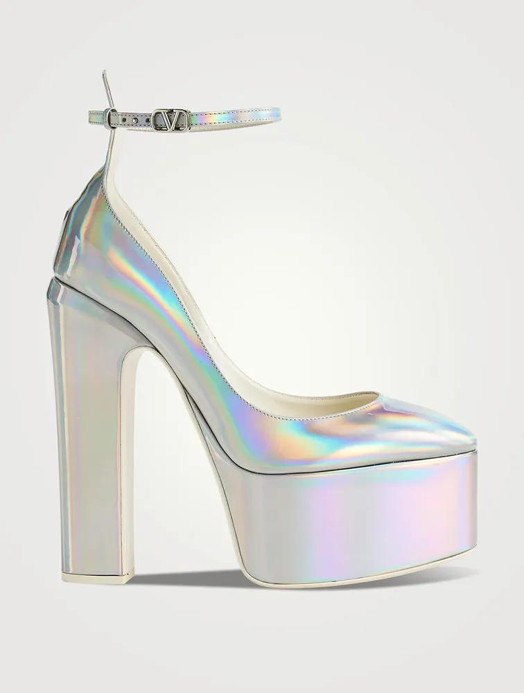 Tan-Go Iridescent Platform Pumps