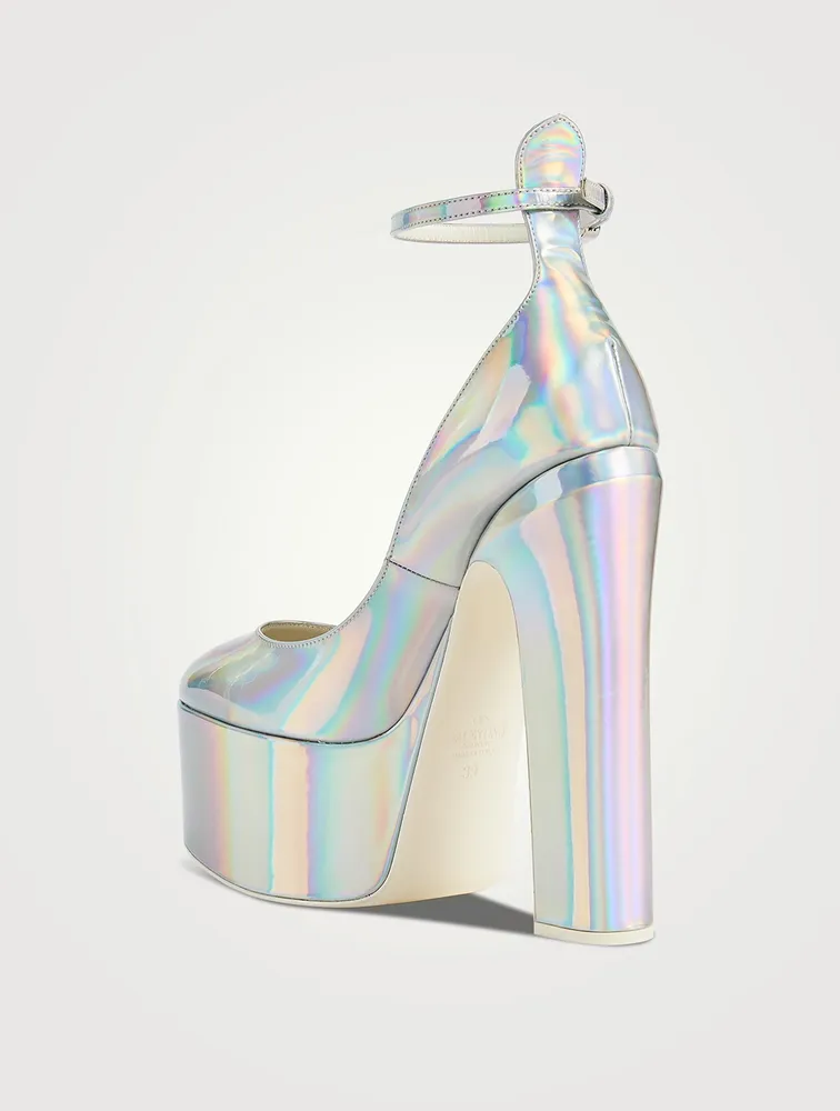 Tan-Go Iridescent Platform Pumps
