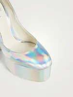Tan-Go Iridescent Platform Pumps