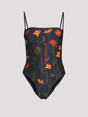 Duranzo One-Piece Swimsuit In Floral Print