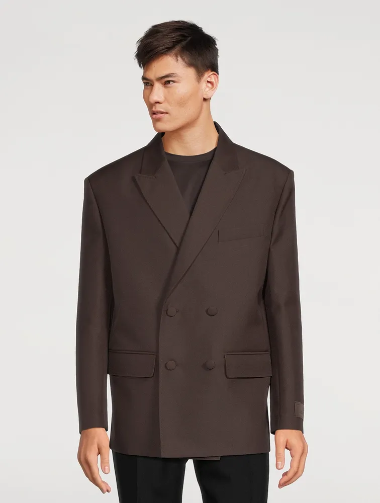 Technical Double-Breasted Jacket